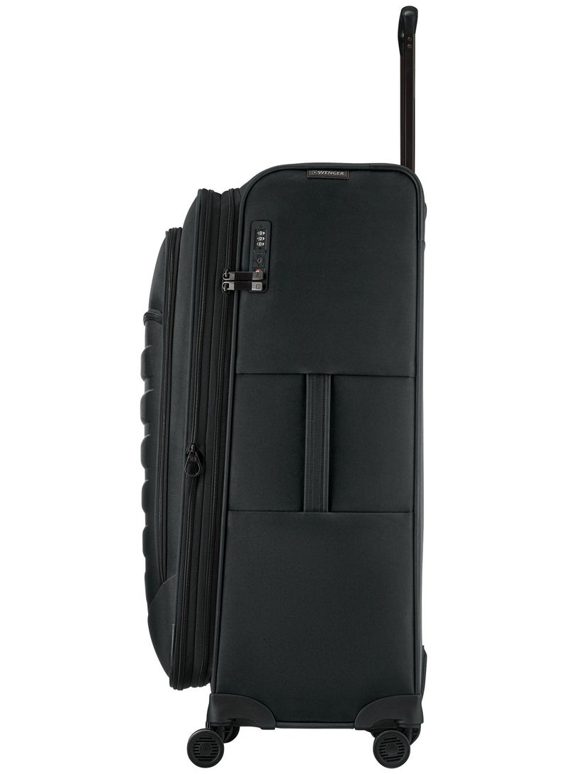 Wenger Checklite II 80 Cm 4-Double Wheeled Expandable Softside Check-In Luggage Trolley - Black - Image 5